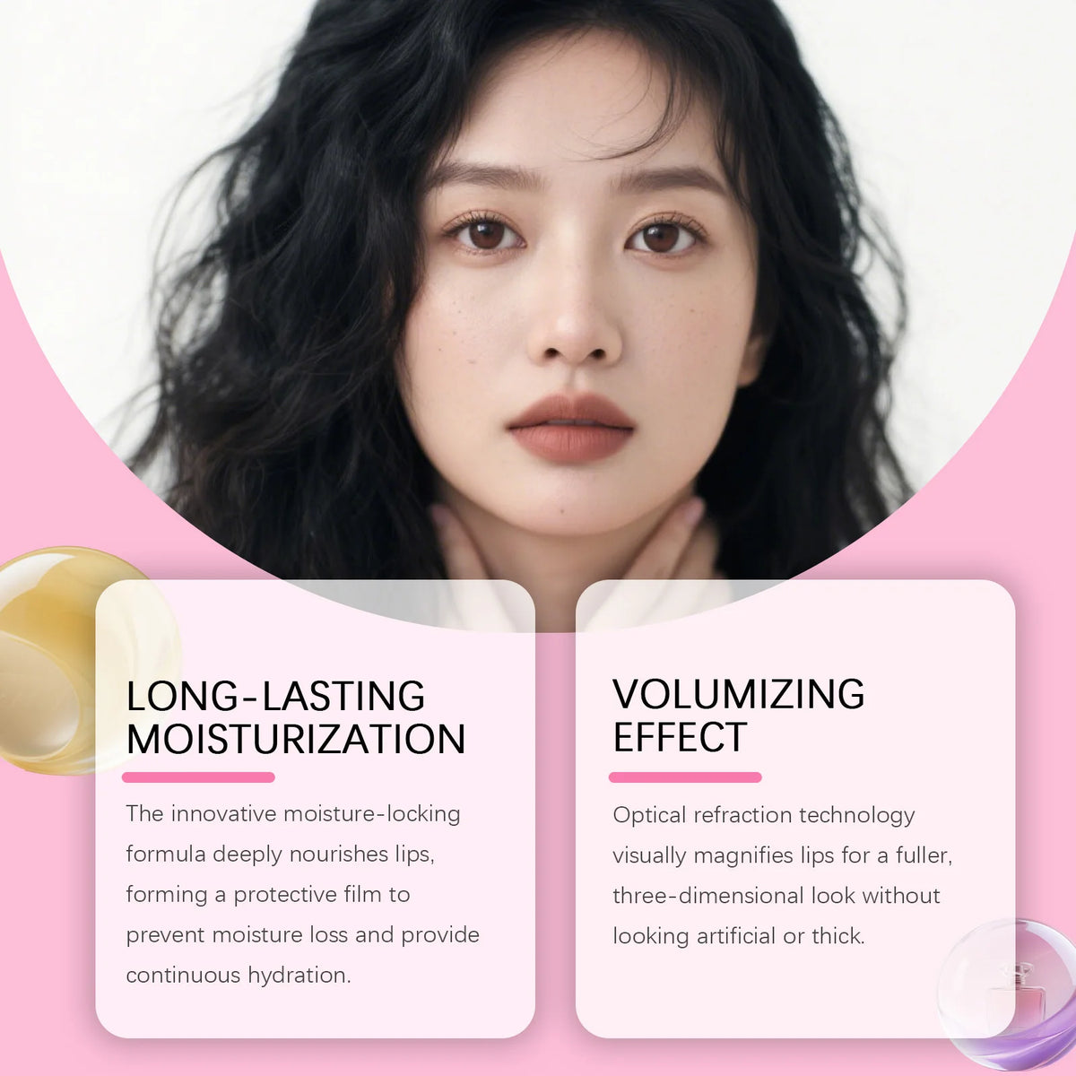 Moisturizing Lip Plumping Gloss – Non-Sticky Hydrating Balm