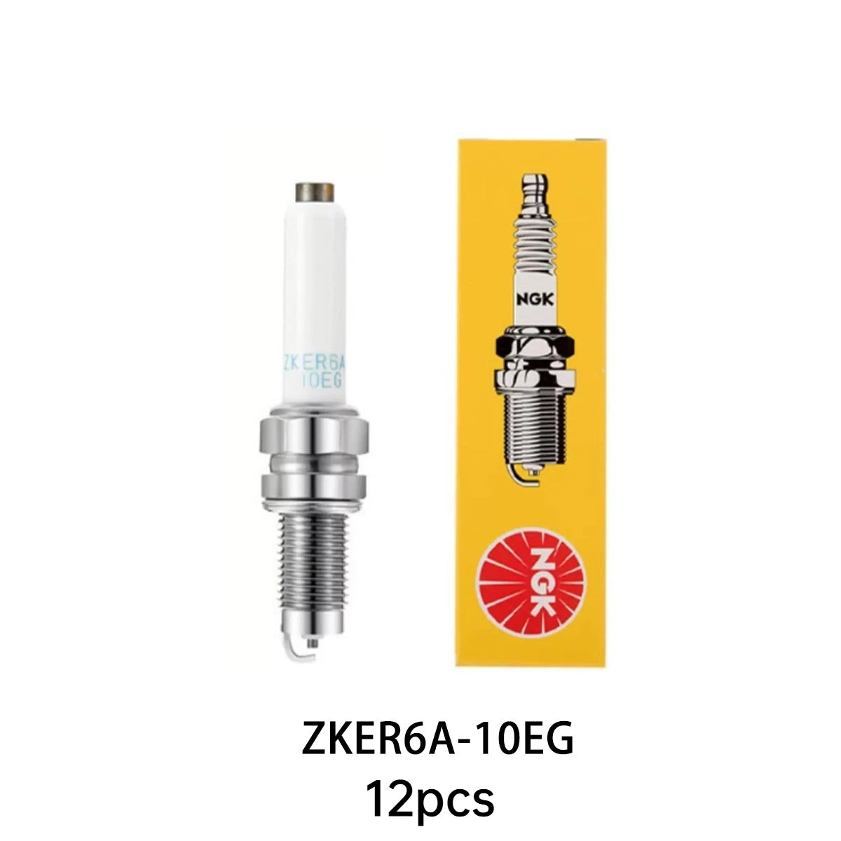 NGK ZKER6A-10EG 96596 Nickel Spark Plug 4–12 Pack