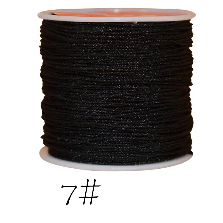 0.8mm Nylon Braided Cord Chinese Knot Macrame String 45M
