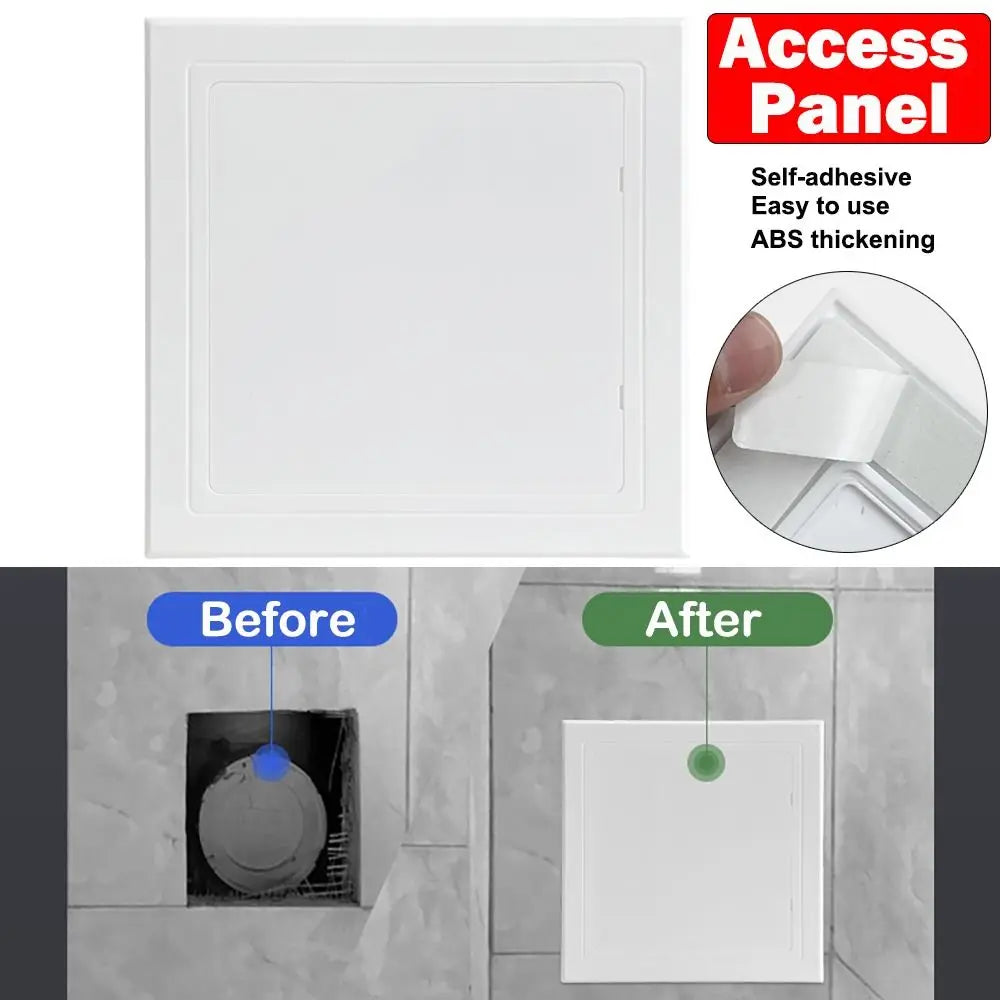White Self-Adhesive Access Panel Door – ABS Plastic Hatch