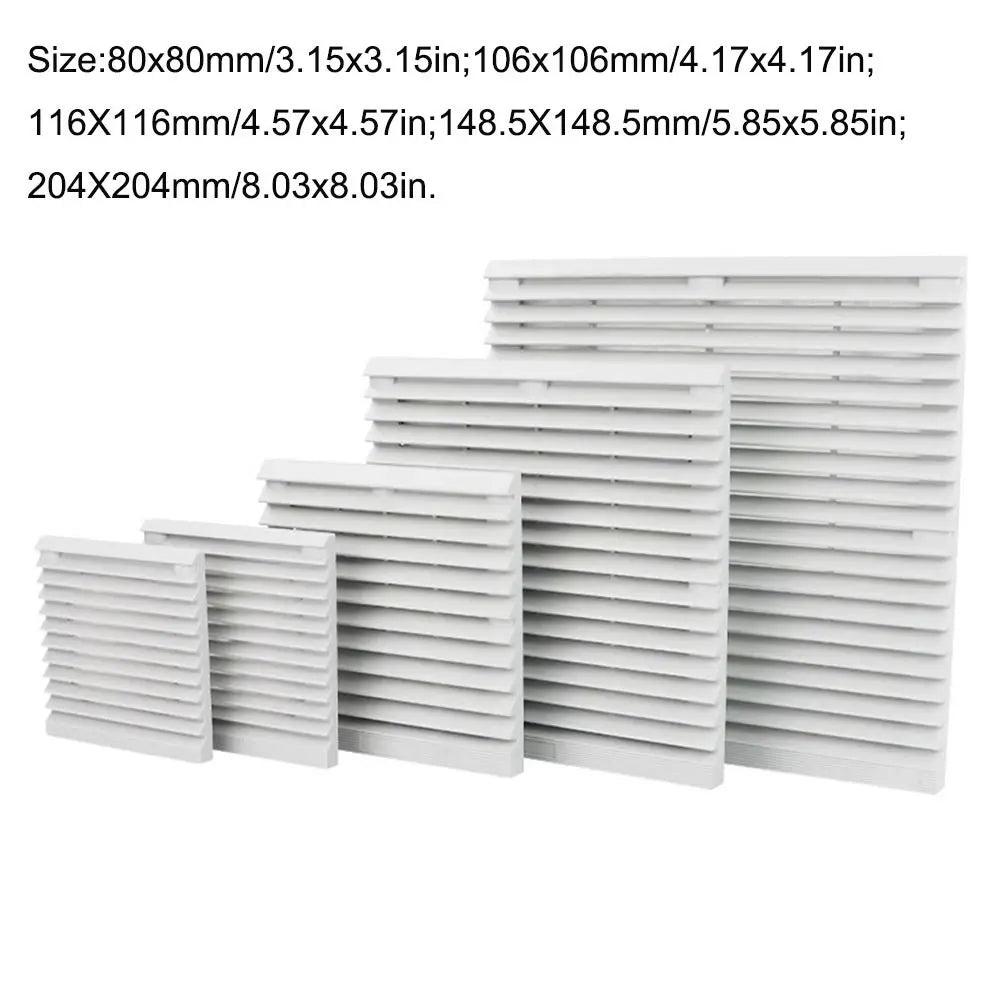 ABS Cabinet Ventilation Filter Grille Fan Shutter Louver