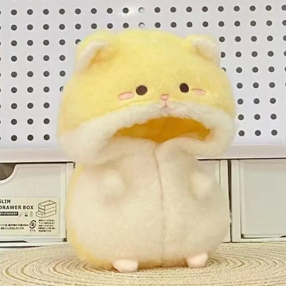 Cartoon Hamster Plush Jumpsuit for 10cm Miniature Dolls
