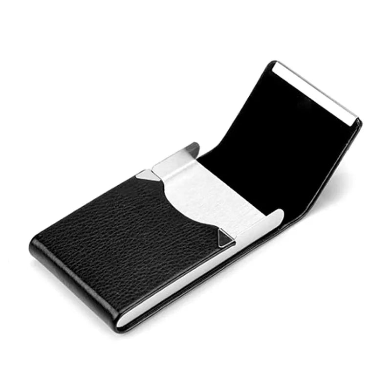 Stainless Steel PU Cigarette Case – Multifunction Card Holder