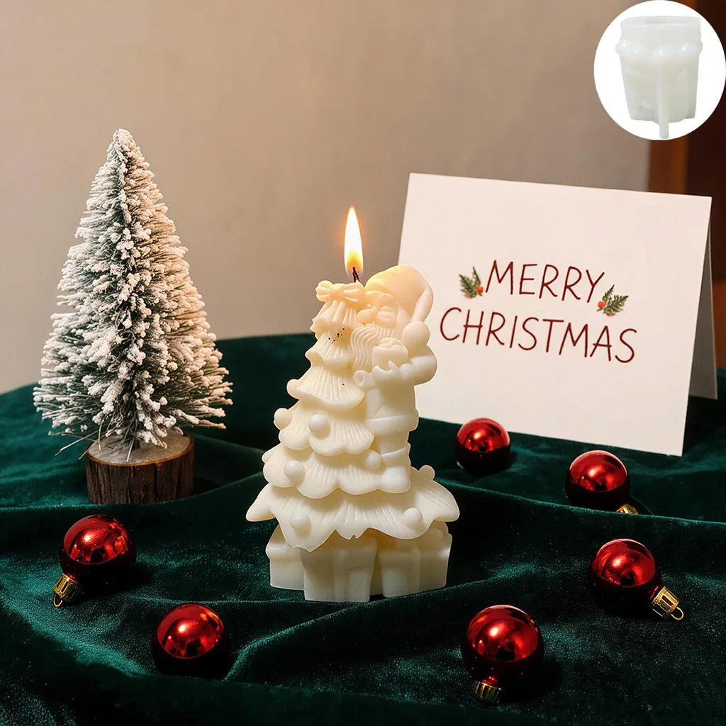 3D Santa Claus Silicone Mold – Christmas Candle & Plaster DIY
