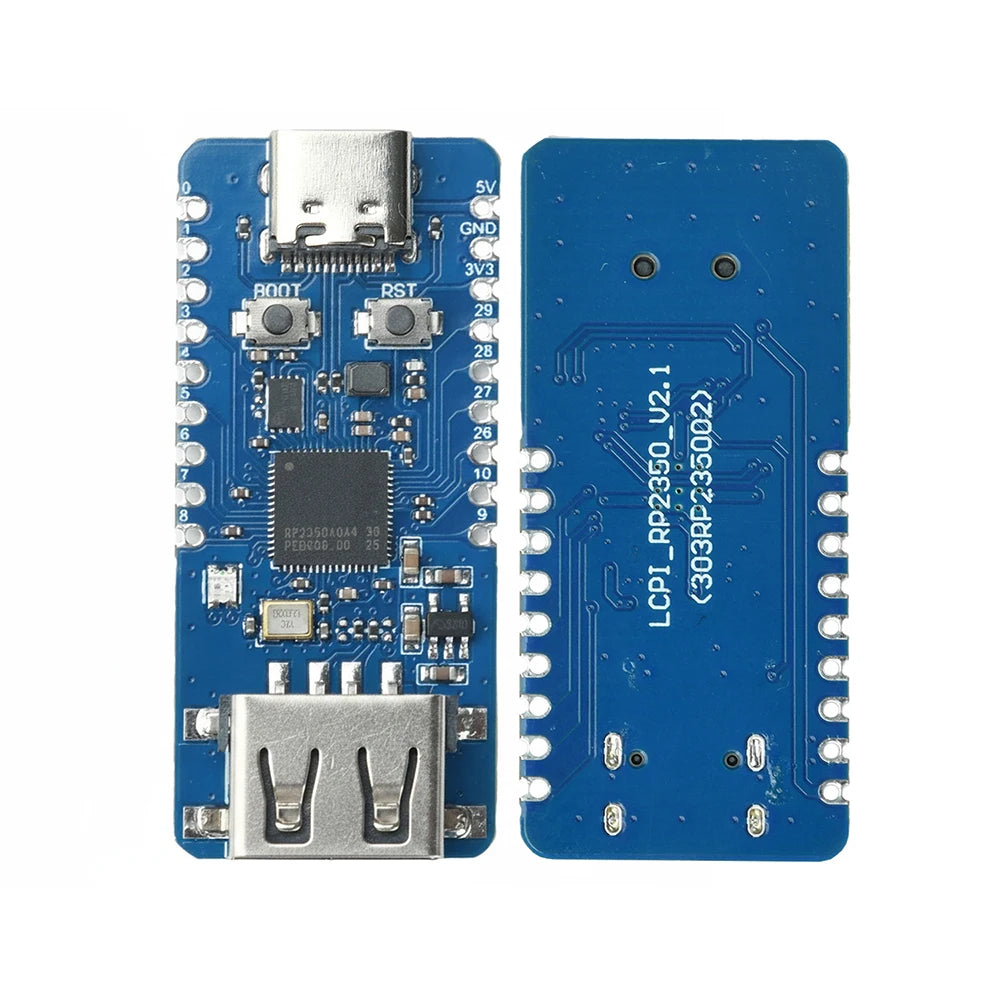 RP2350A Microcontroller Dev Board – Type-C & USB-A Variants