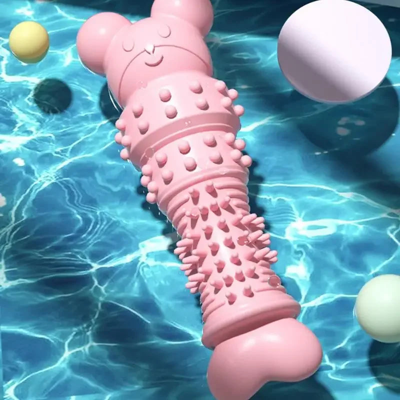 Bear-Shaped Pet Chew Toy – Bite-Resistant Teeth Grinding Rod