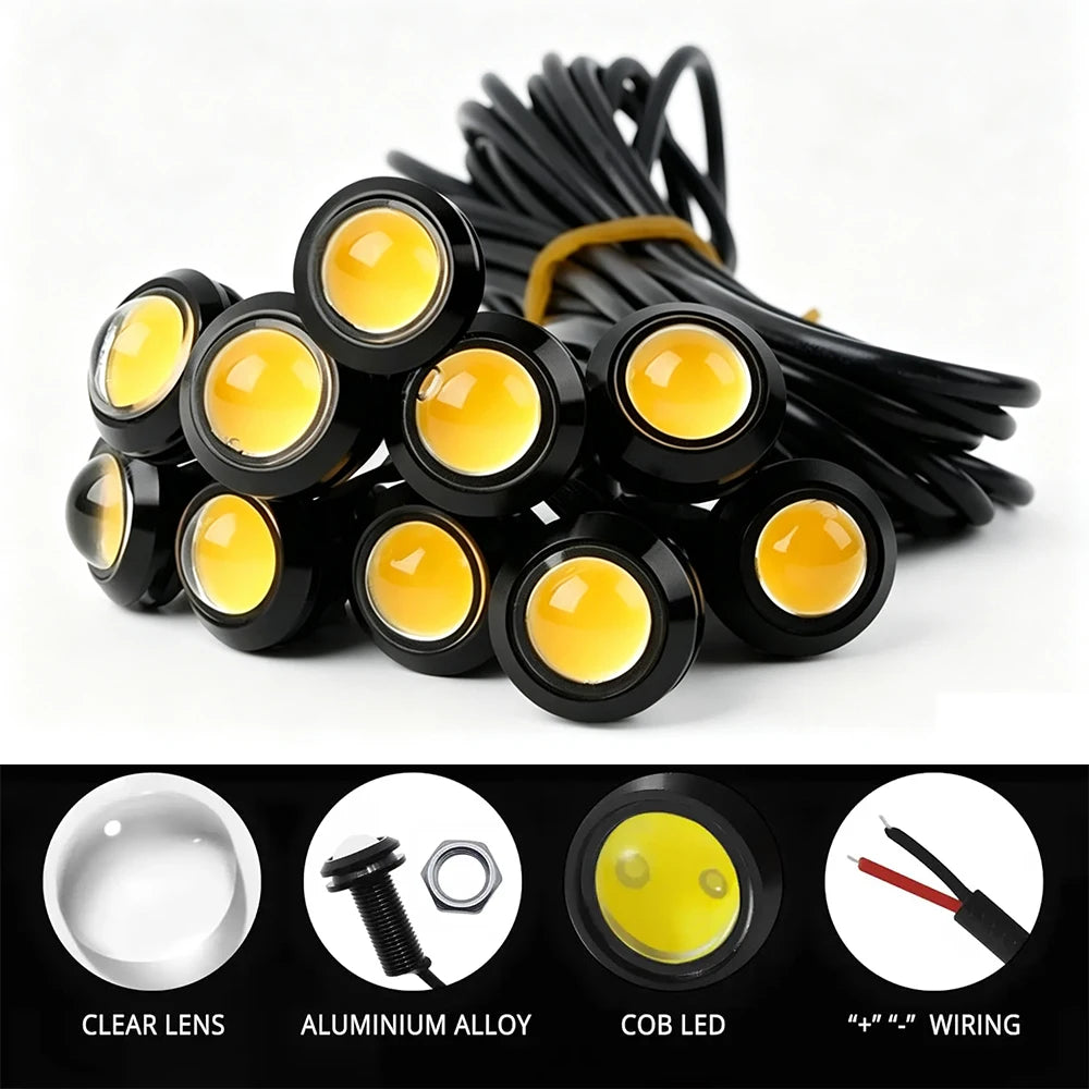 18MM Eagle Eye LED DRL Car Daytime Running Light 12V | Pampsee