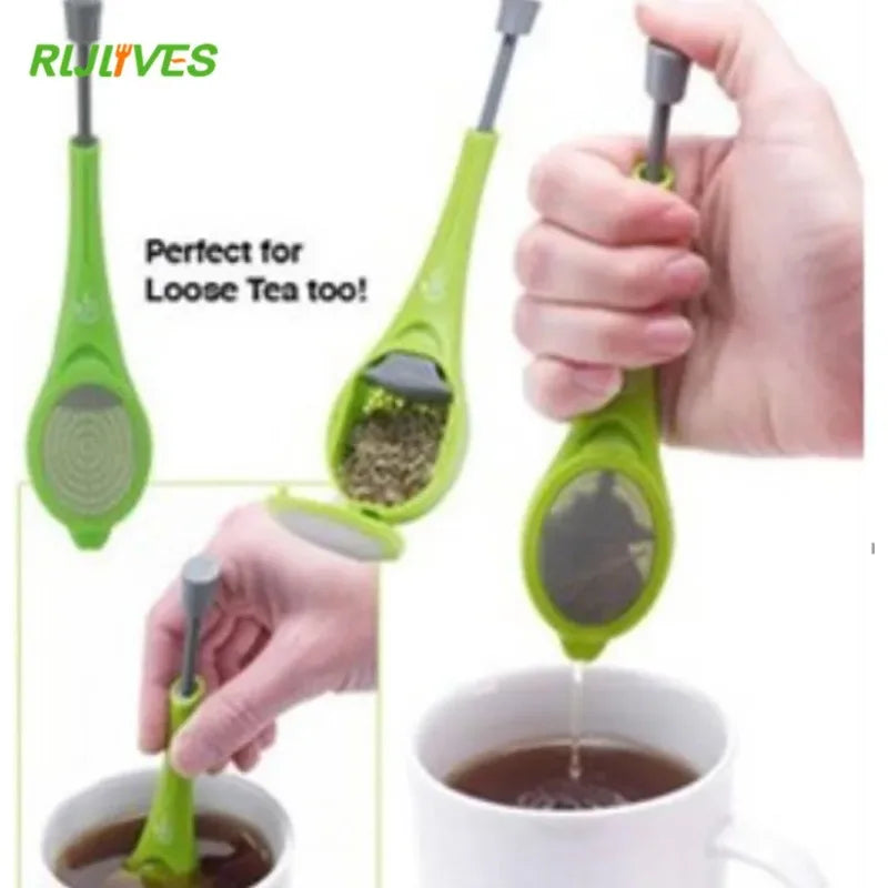 Silicone Tea Infuser – Measure, Steep, Swirl & Press Strainer