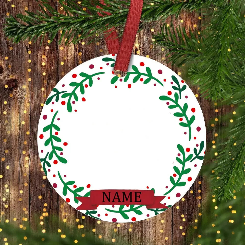 Personalized Baby's 1st Christmas Ceramic Photo Ornament