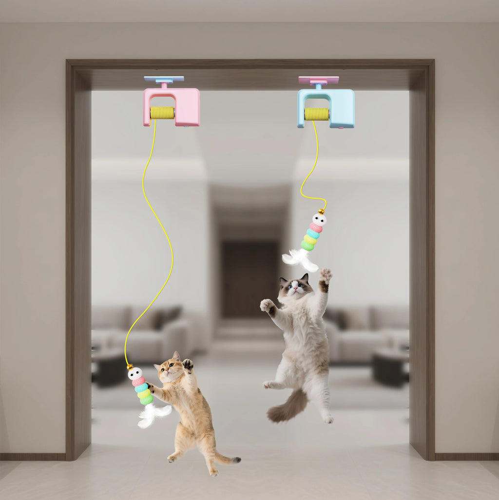 Rechargeable Interactive Hanging Door Flying Bird Cat Toy