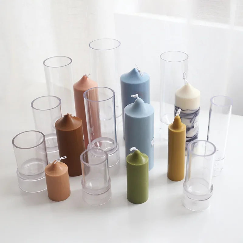 Pointed Cylindrical Acrylic Candle Mold | DIY Candle Making Tool