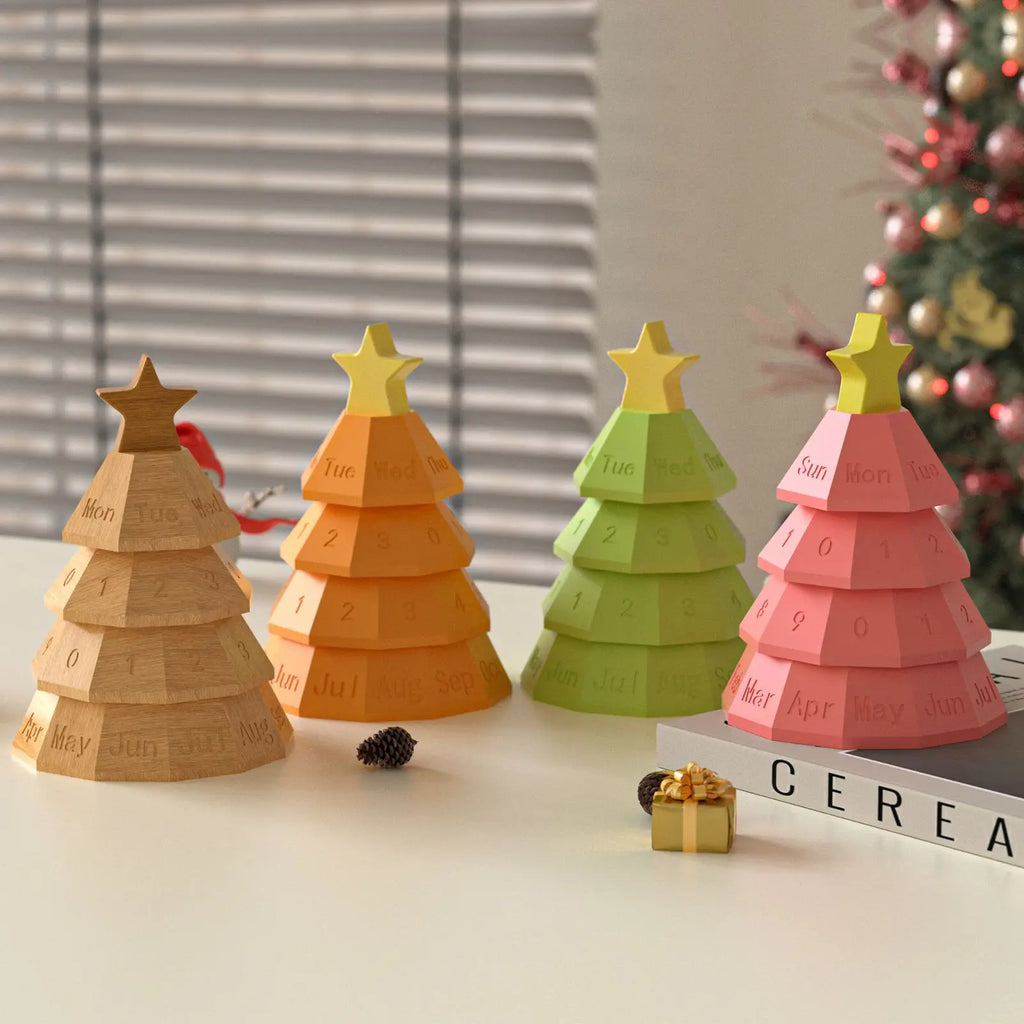 Christmas Tree Perpetual Calendar Silicone Mold – DIY Resin & Candle