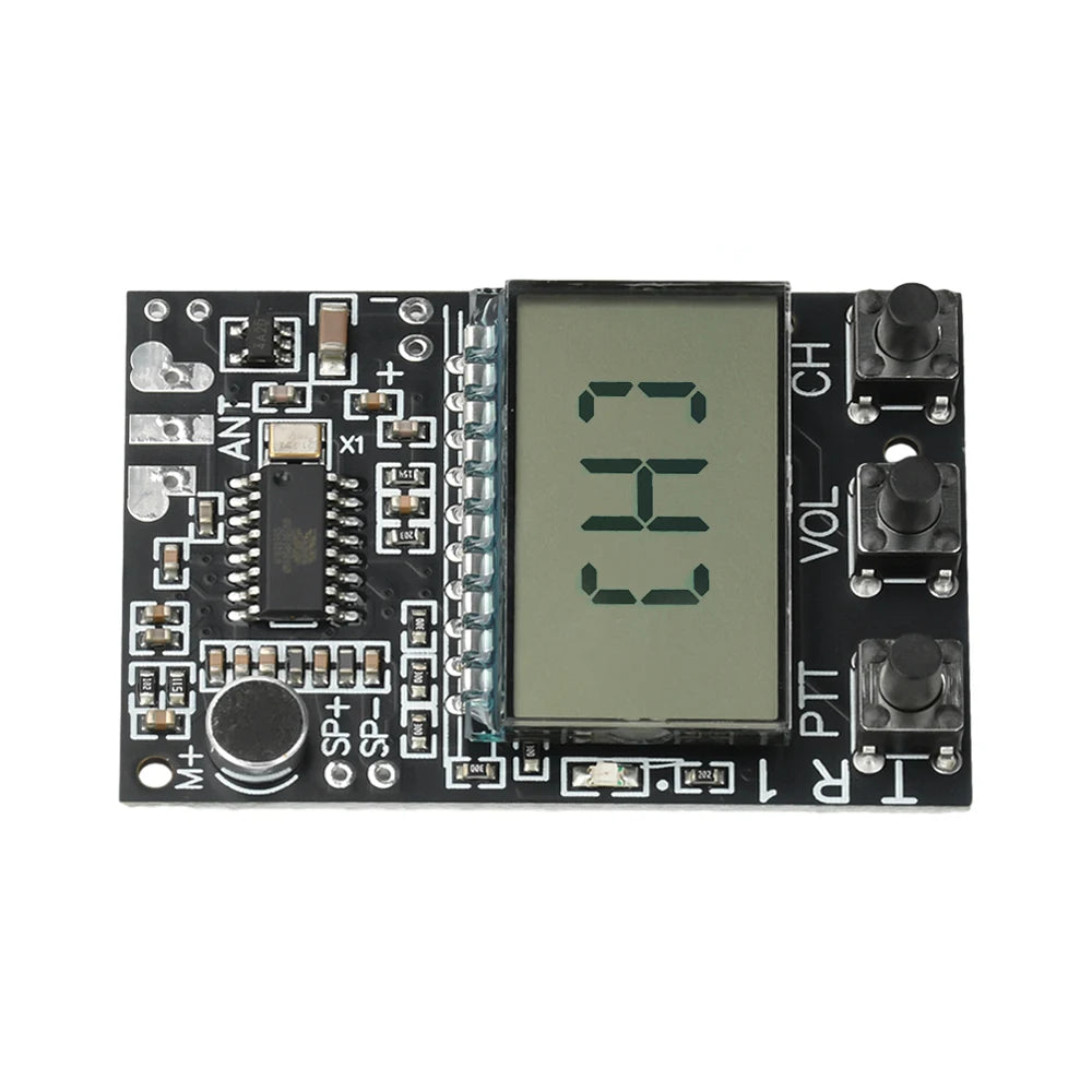 FM Walkie-Talkie Transceiver Module – 7 Channels, DC 3.3–6V