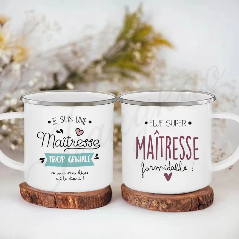 Thank You Teacher Enamel Mug | Thoughtful Teacher Gift
