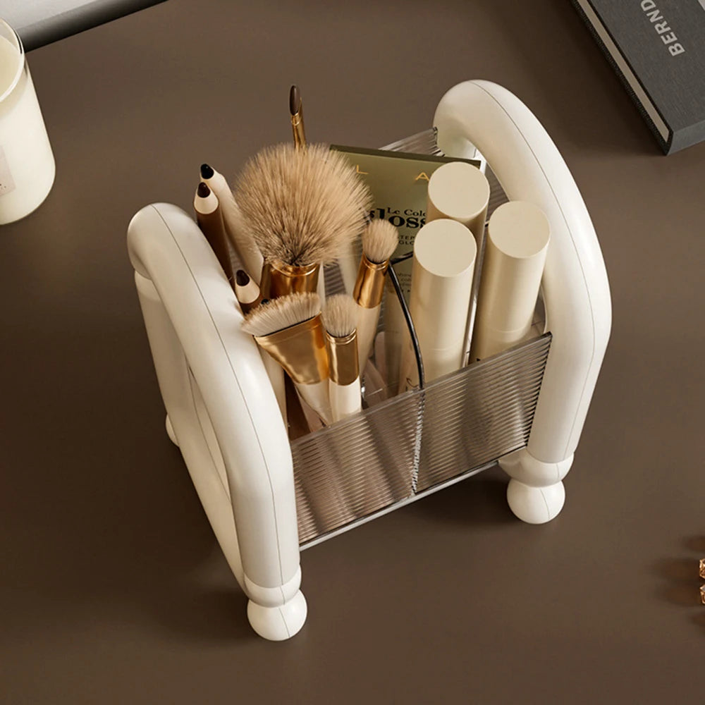 Minimalist Makeup Brush Holder & Desktop Storage Organizer