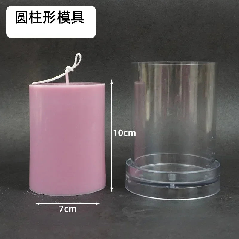 DIY Cylindrical Candle Mold – Acrylic Flat Top Pillar Mold