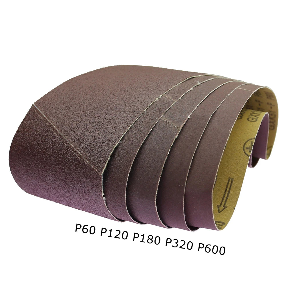 10-Pack 4"x24" Sanding Belts P40–P1200 for Wood & Metal