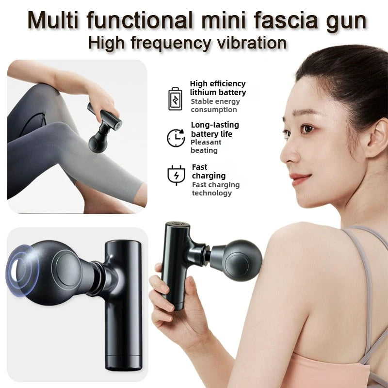 Mini Fascia Gun – Portable USB Electric Muscle Massage Device