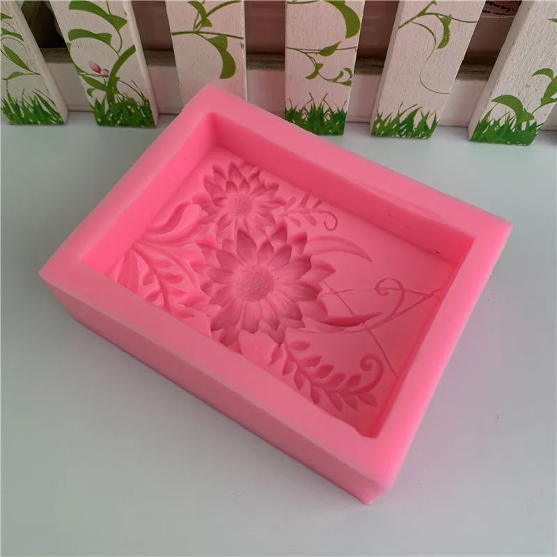 3D Flower Silicone Soap Mold – Rose & Chrysanthemum DIY Kit