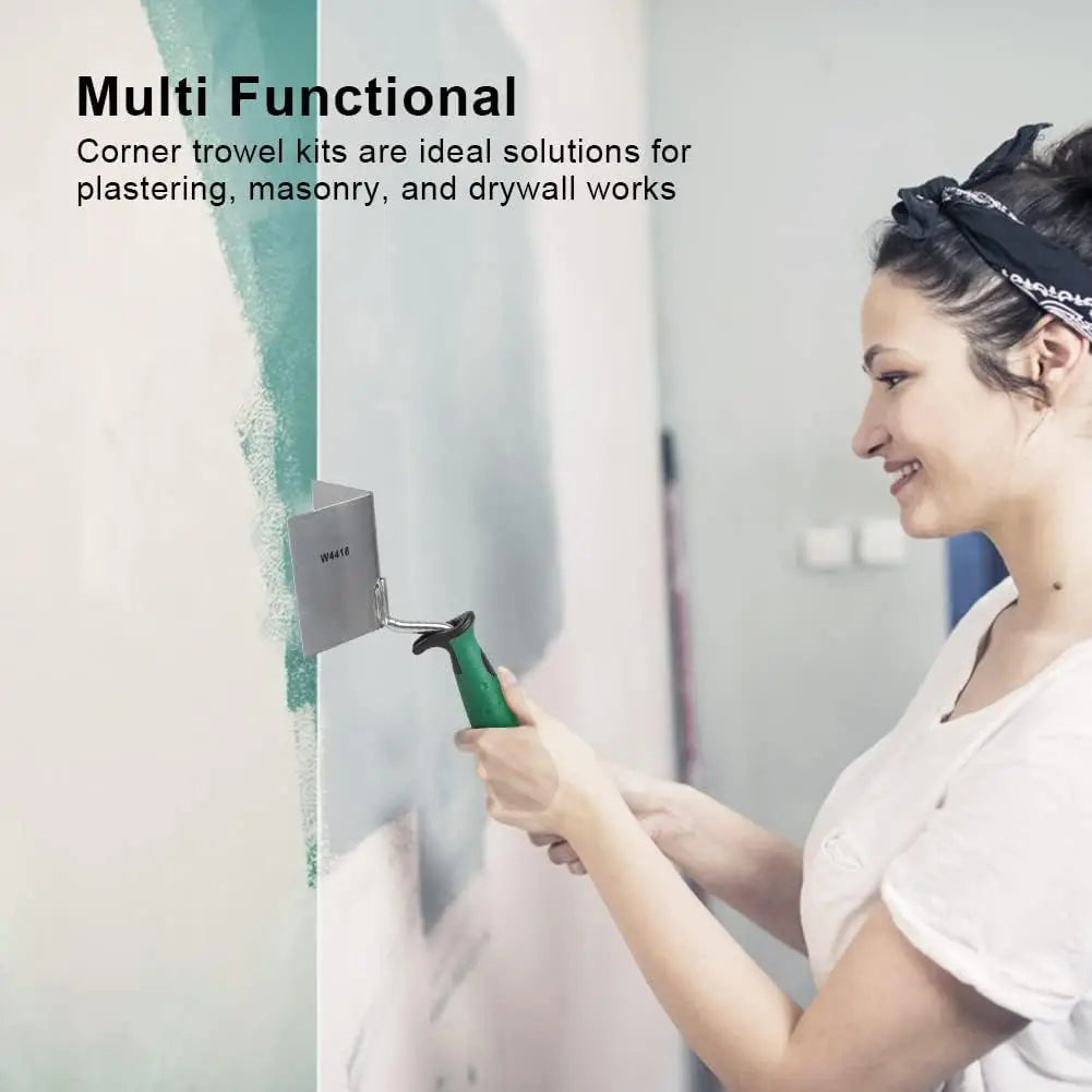 90° Drywall Corner Finishing Trowel – Stainless Steel Tool