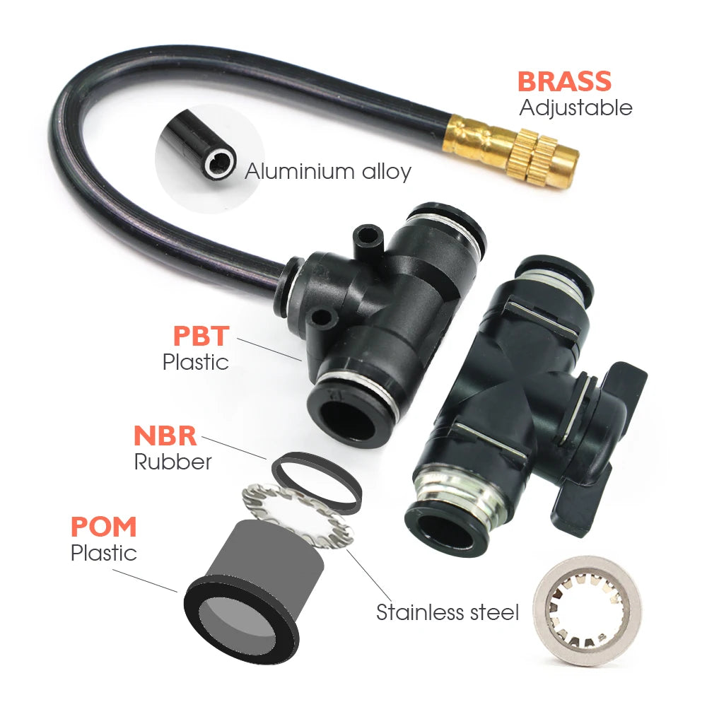 Garden Misting Cooling System Kit – Flexible Adjustable Nozzles