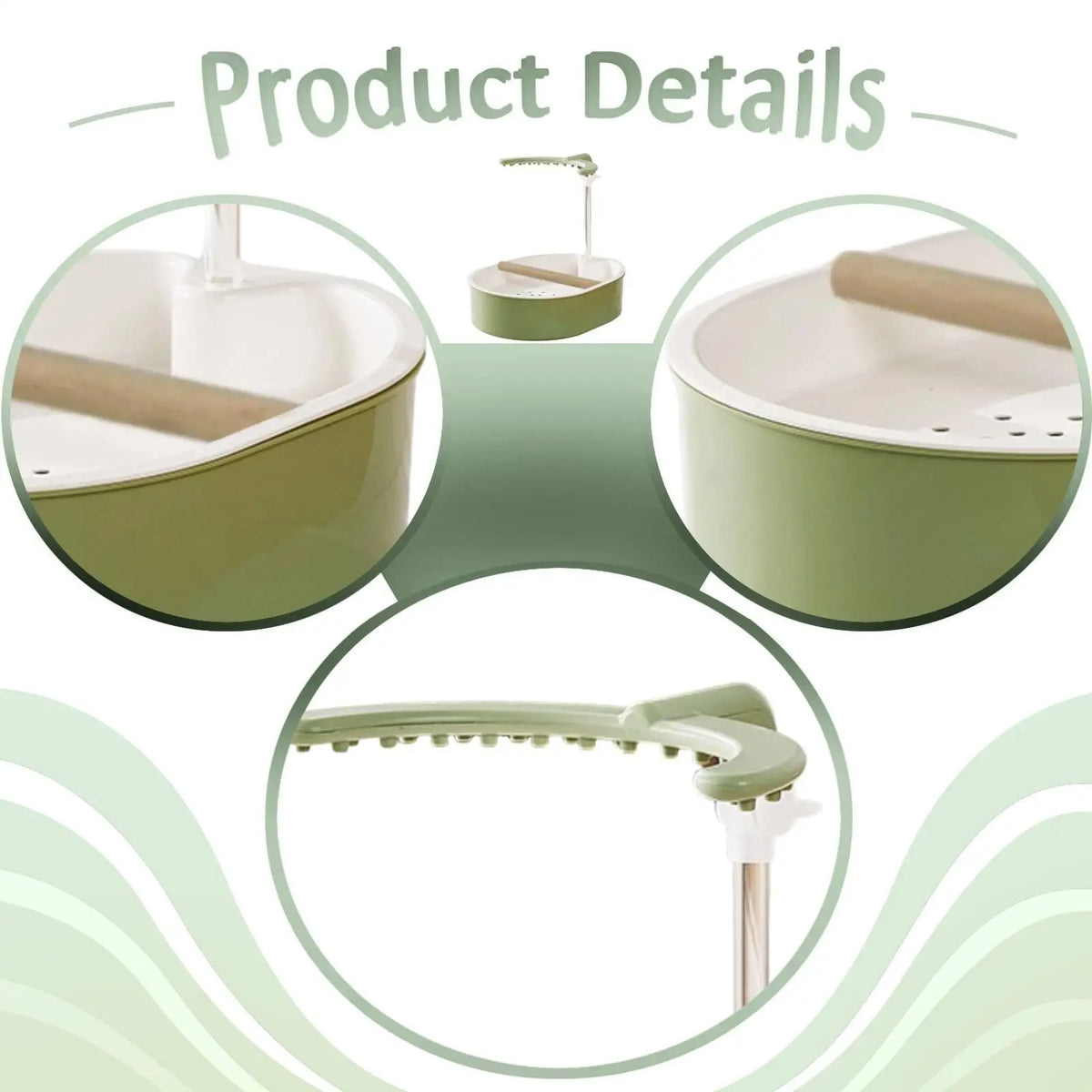 Automatic Bird Bath Shower for Parakeet Cockatiel Lovebird
