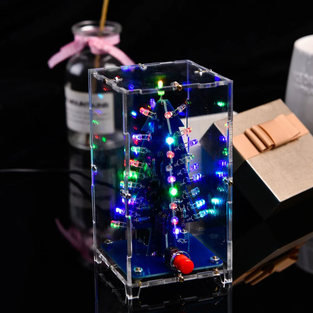 DIY Multicolour LED Christmas Tree Soldering Kit – DC 5V