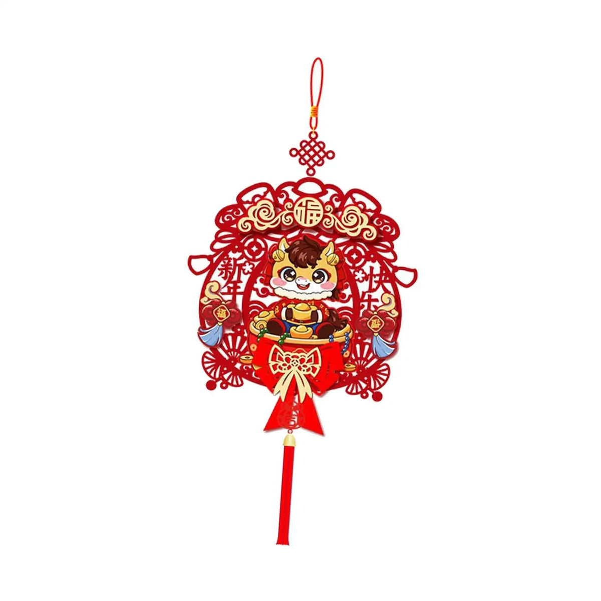 Zodiac Lunar New Year Hanging Ornament | Tassel Door Décor