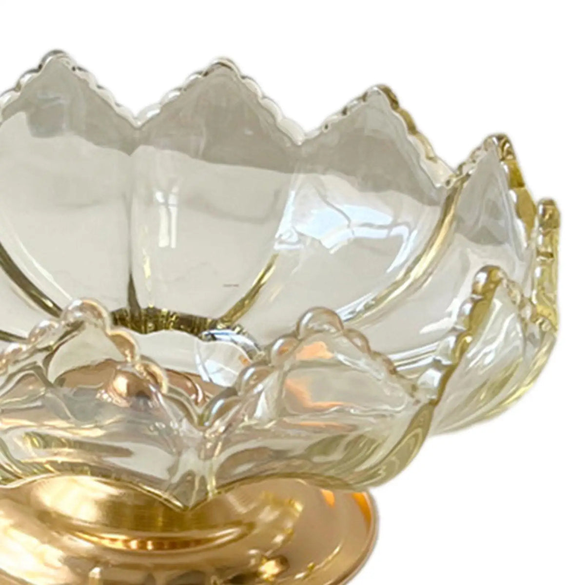 Kesoto Glass Fruit Bowl Tray – Elegant Table Centerpiece