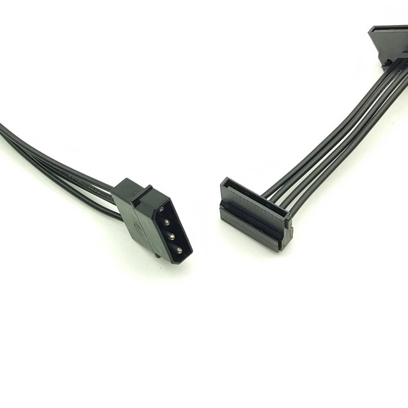 4-Pin Molex to 5x SATA Power Splitter Cable for DIY PC