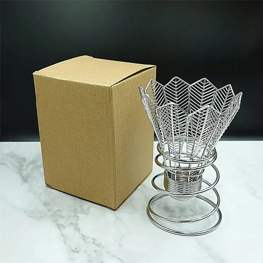 Badminton Stainless Steel Pen Holder & Desktop Organizer