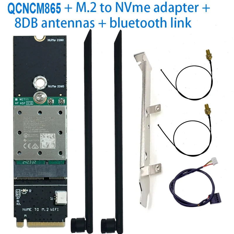 WDXUN QCNCM865 Wi-Fi 7 Bluetooth 5.4 NGFF Combo Module