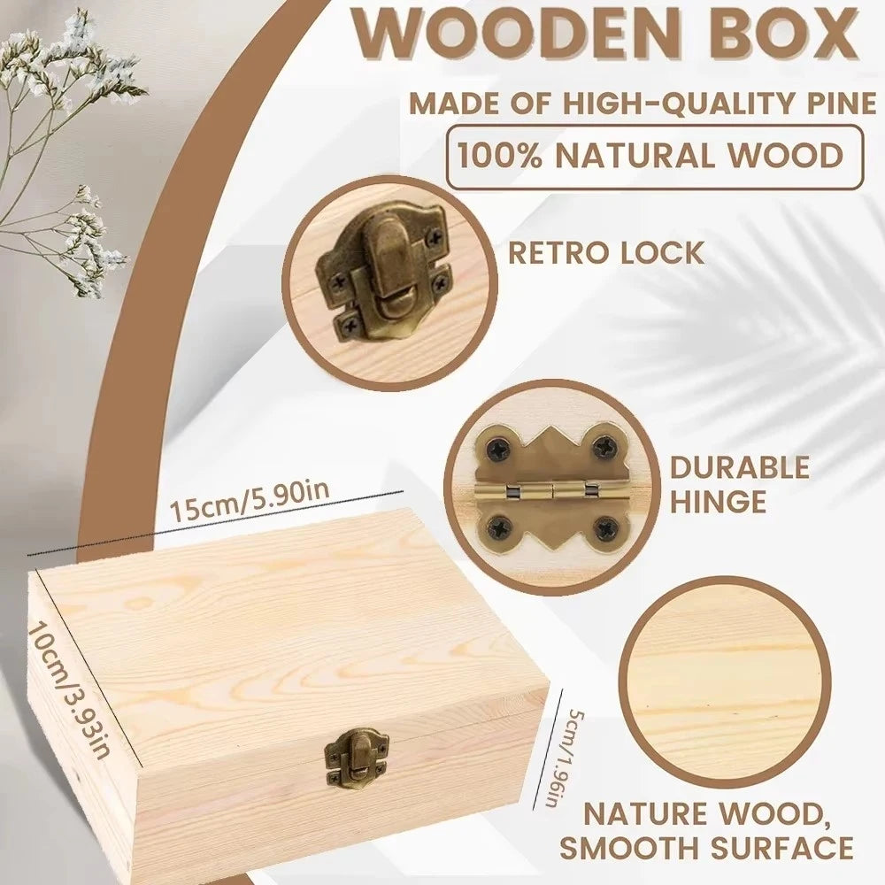 Personalized Wooden Wedding Keepsake Box – Custom Couple Gift