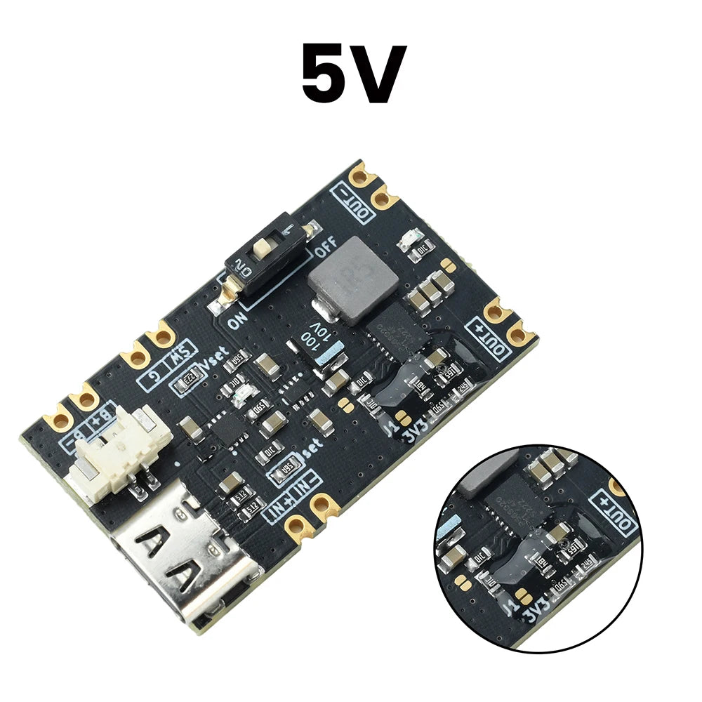 UPS Power Module 3.3V/5V Lithium Battery Charging Type-C