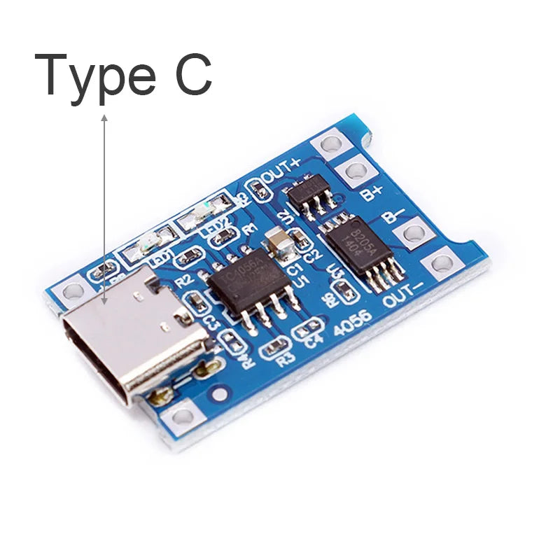 TP4056 18650 Lithium Battery Charger Module – Type-C & Micro USB
