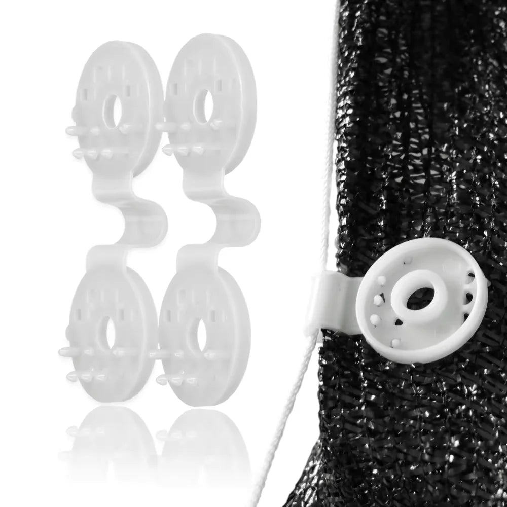 UV-Resistant Shade Cloth Round Clips – Garden Net Fixing Clips