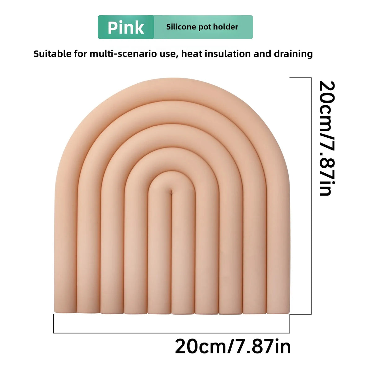Rainbow Cloud Silicone Trivet Mat – Heat Resistant Non-Slip Pot Pad