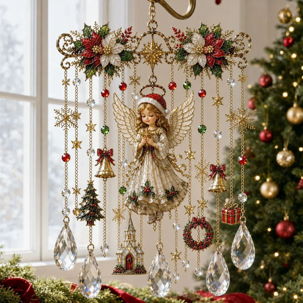 Crystal Pendant Wind Chime – Christmas Hanging Ornament