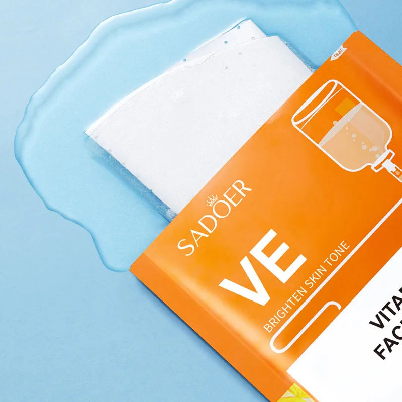 LAIKOU 15-Pack Vitamin E Hyaluronic Acid Sheet Face Mask