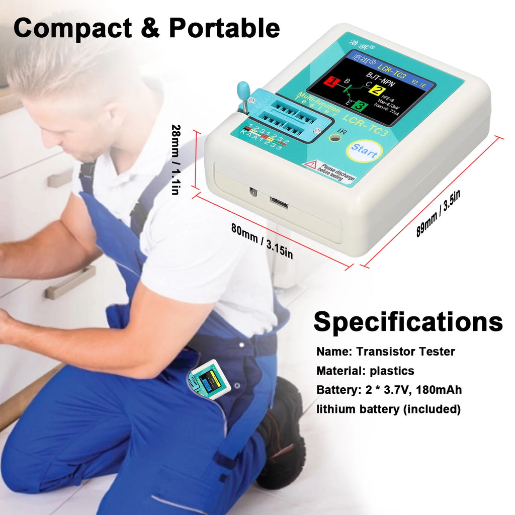 TC3 Transistor Tester | Multi-Component Electronic Tester