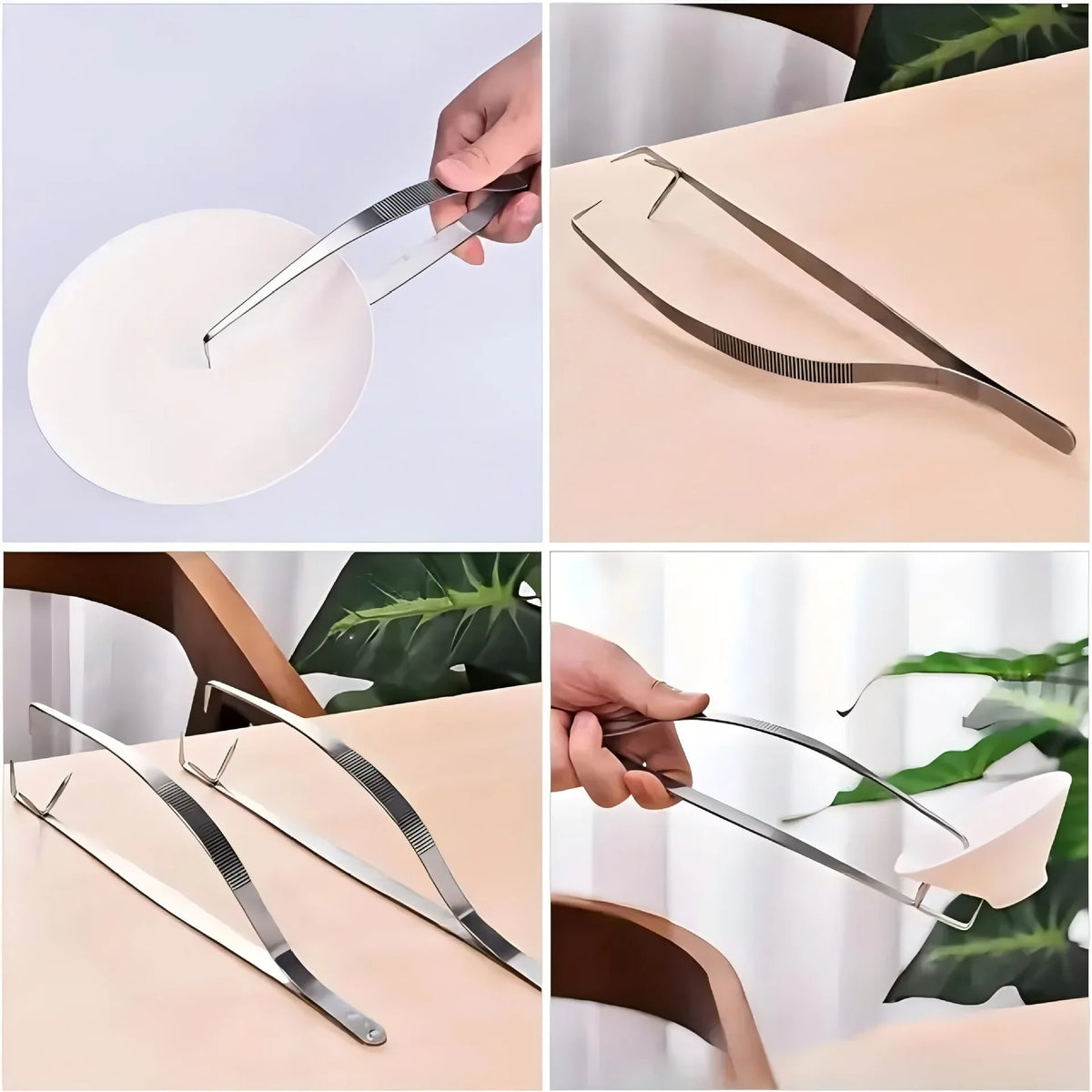 Stainless Steel Pottery Glaze Dipping Tongs | Ceramic Clamp
