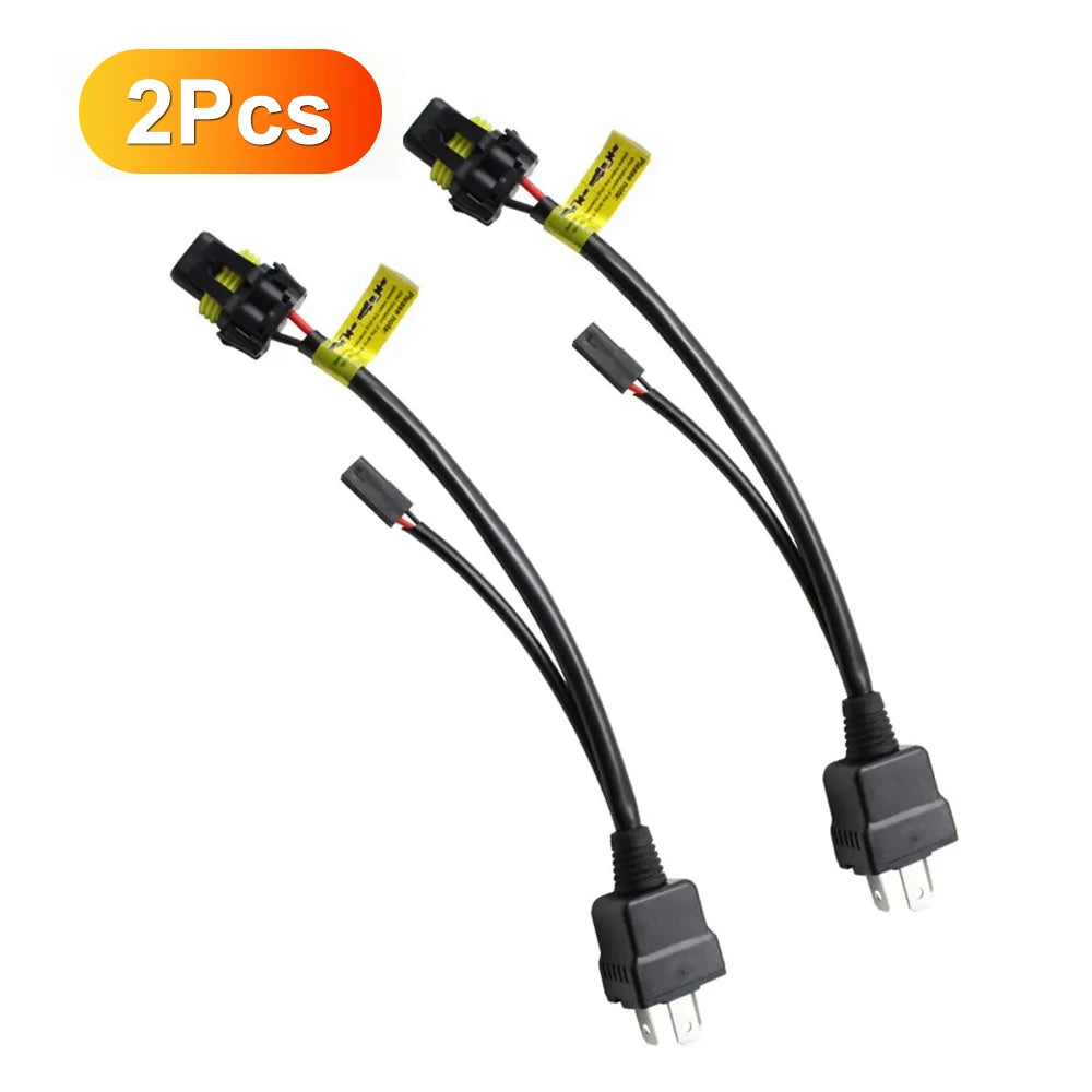 H4 9003 Bi-LED Headlight Relay Wiring Harness Adapter