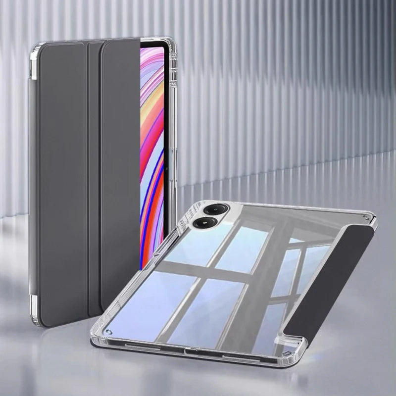 Redmi Pad Pro & Poco Pad Case 12.1" | Acrylic Back + Pen Holder