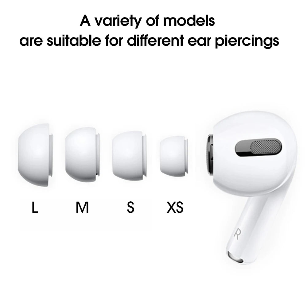 Silicone Ear Tips for AirPods Pro 1st & 2nd Gen | S M L XS