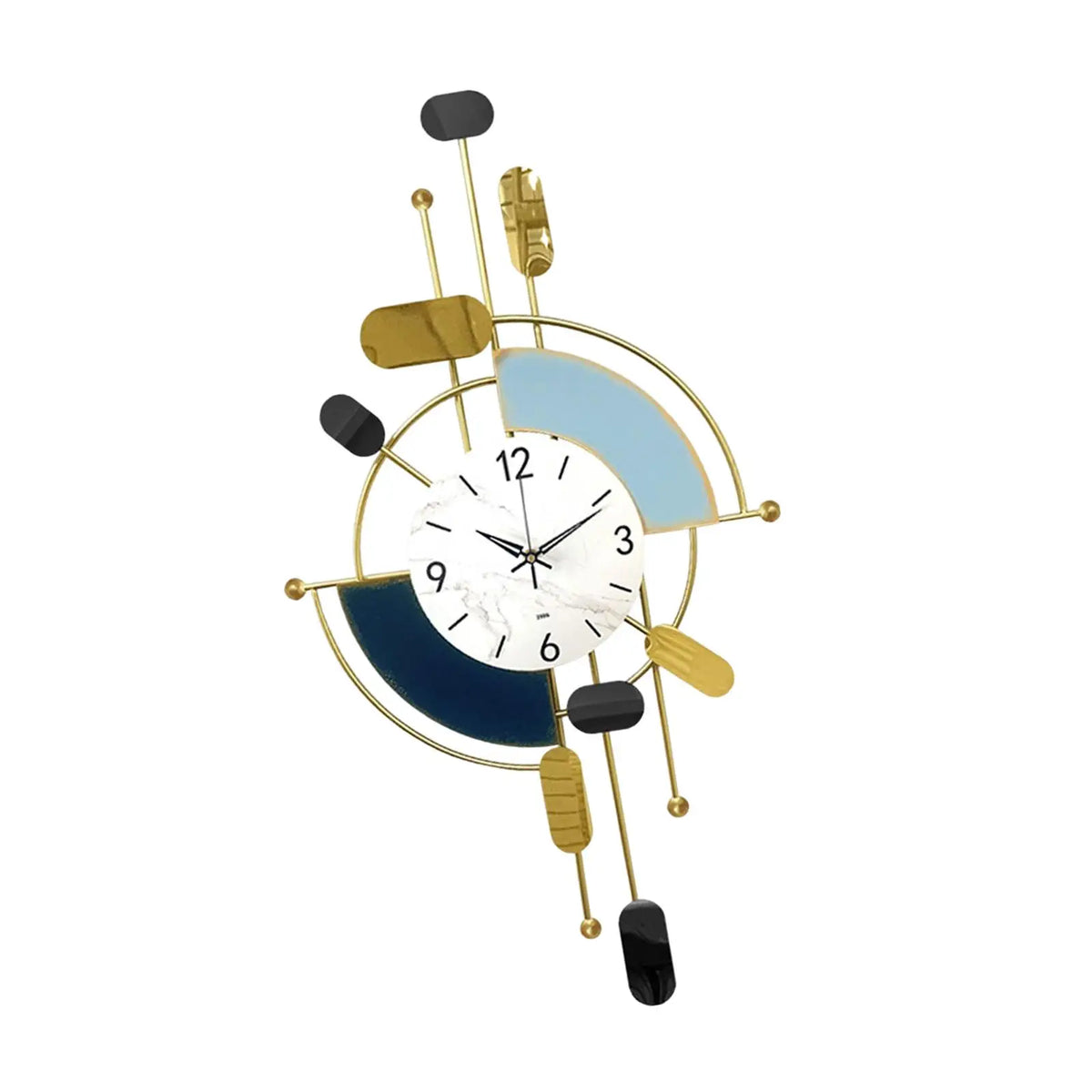 Metal Wall Clock Art Decor – Large Silent Modern Design 50x90cm