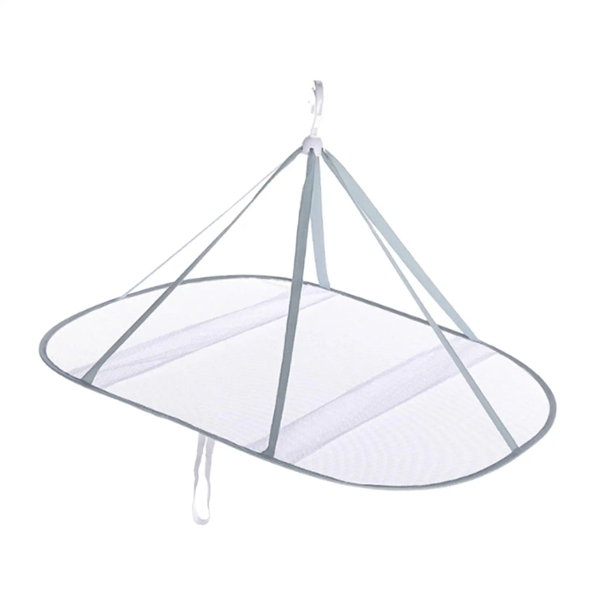Foldable Mesh Sweater Drying Rack | Hanging Net Steel Frame