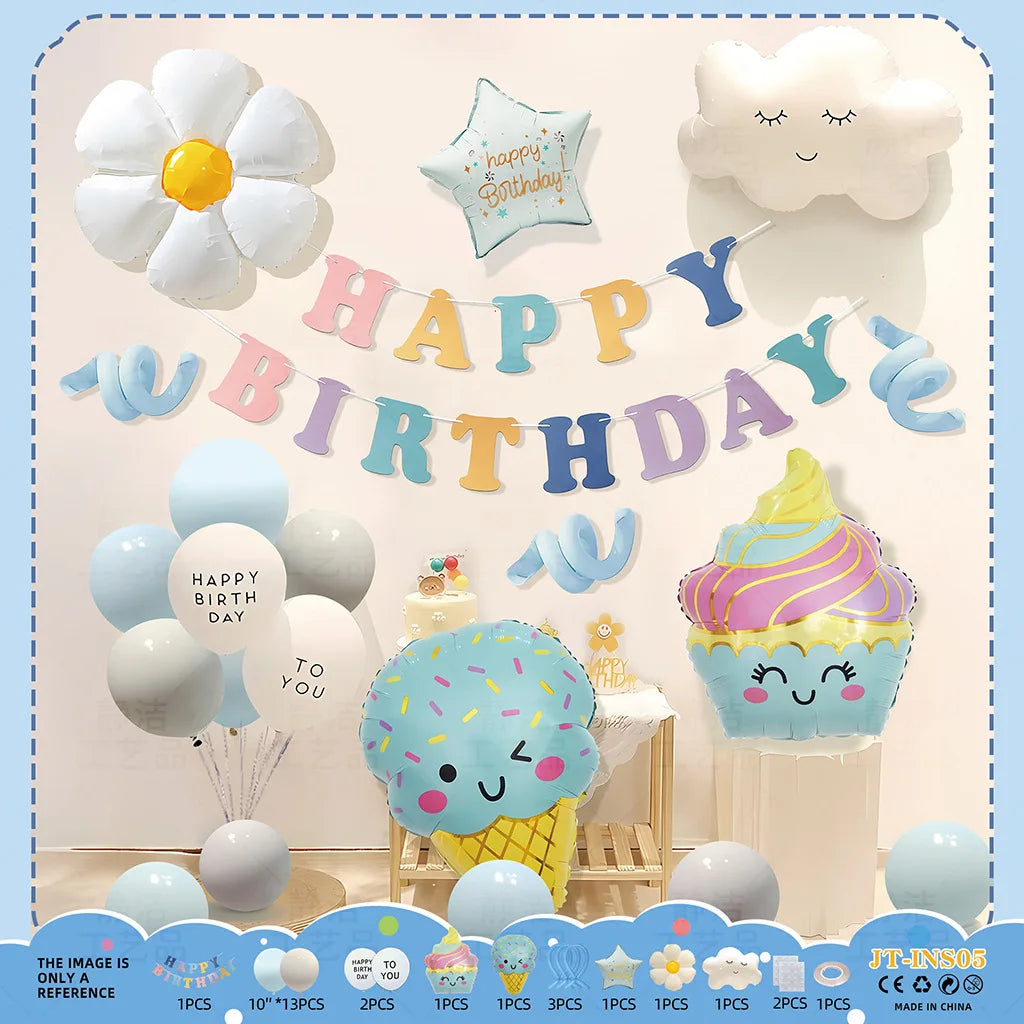 Kids Birthday Balloon Decoration Set – Boys & Girls Party