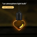 Heart Smiley Mini Bulb Car Ambient Light – Rearview Mirror Decor