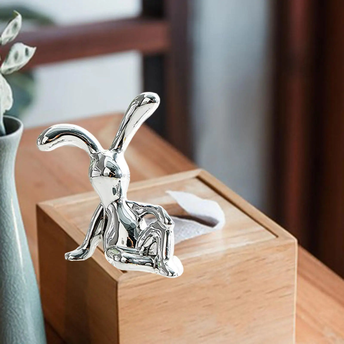 Electroplated Rabbit Miniature Figurine – Desk, Car & Home Décor