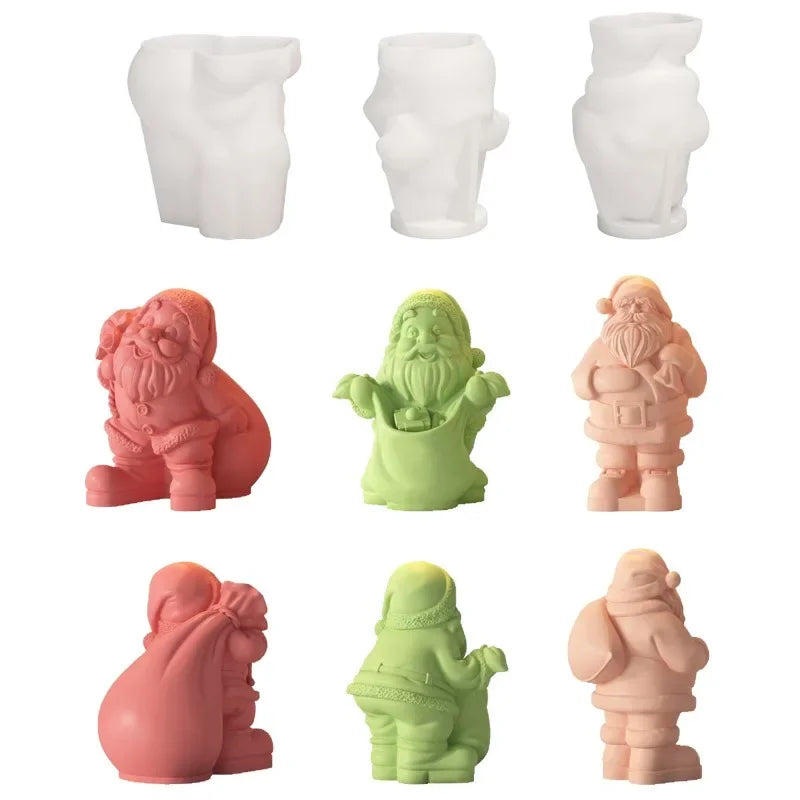 Santa Claus Silicone Mold – Candle, Resin & Clay Christmas Craft